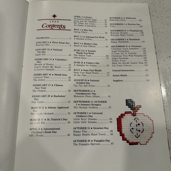 Holidays in Cross Stitch Patterns Book Crafting Cottagecore Grandmacore Vintage - Picture 2 of 7